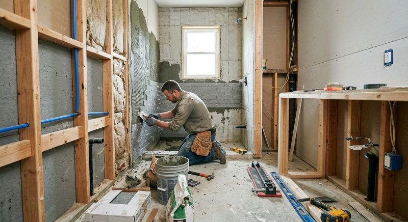 Bathroom Floor Replacement in Conroe, TX