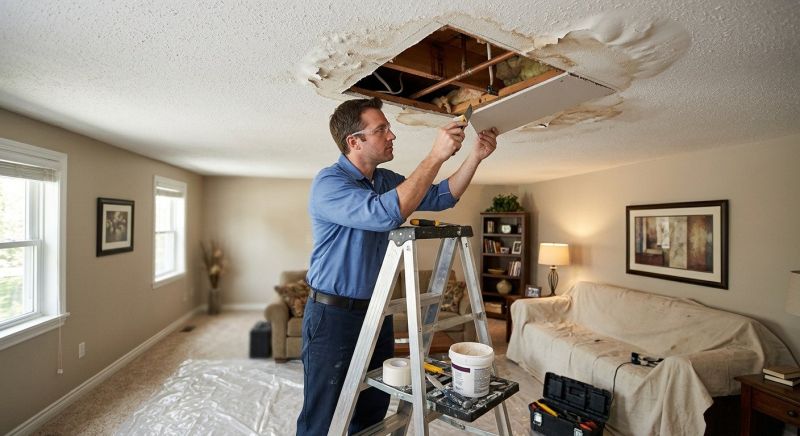 Water Damage Ceiling Repair in Alpharetta, GA