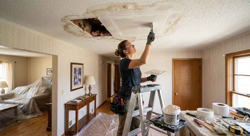 Water Damage Ceiling Repair in Denver County, CO