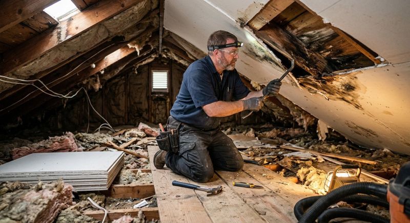 Water Damage Ceiling Repair in Katy, TX